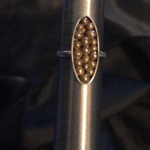 Recycled Sterling Silver and brass ring.